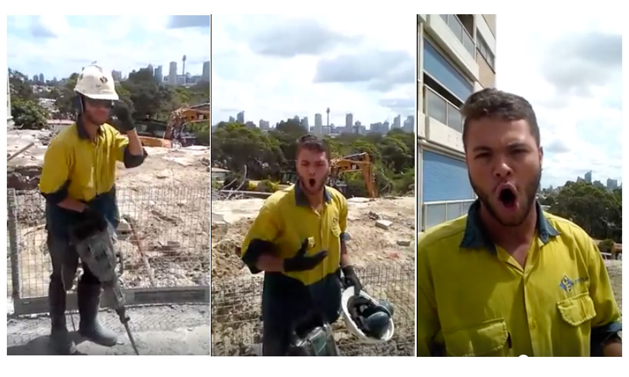 Поющий тенором строитель из Австралии покорил соцсети